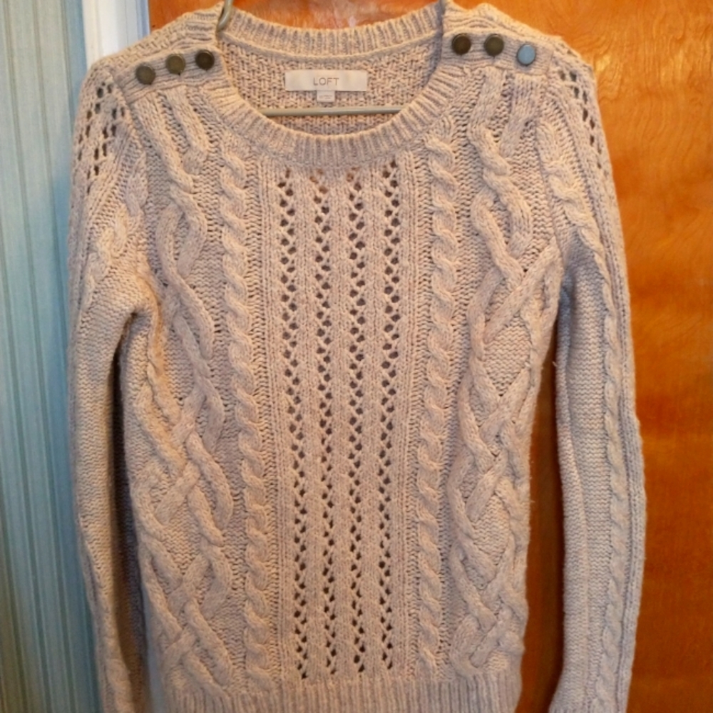 Ann Taylor Loft Tan Sweater XS